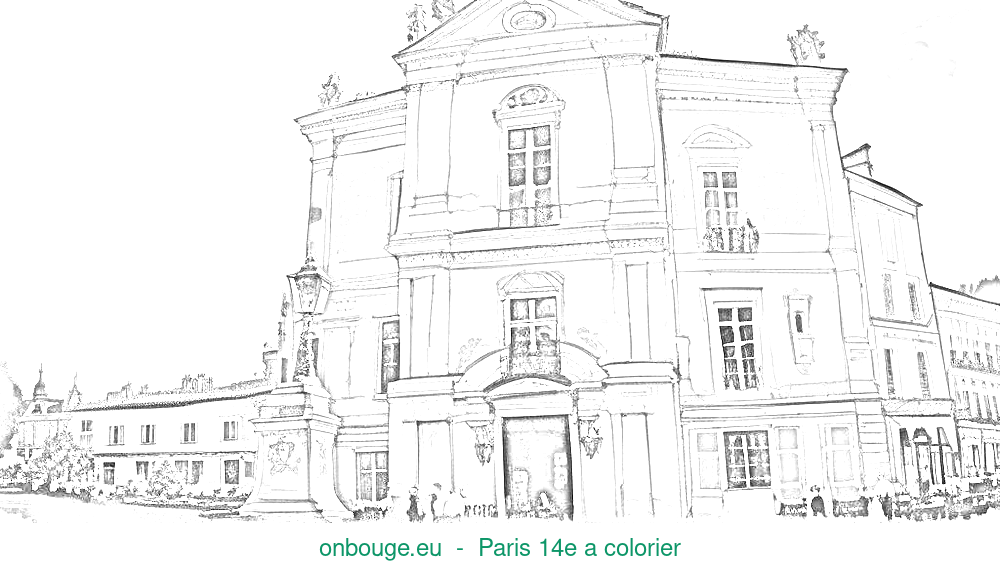 Coloriage de Paris 14e