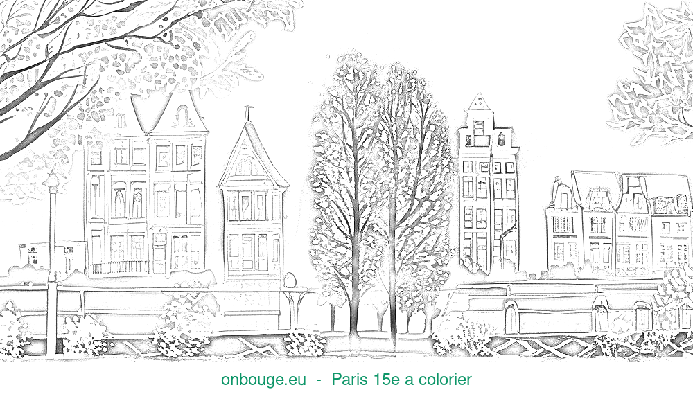 Coloriage de Paris 15e