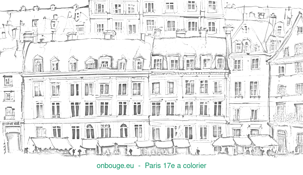 Coloriage de Paris 17e