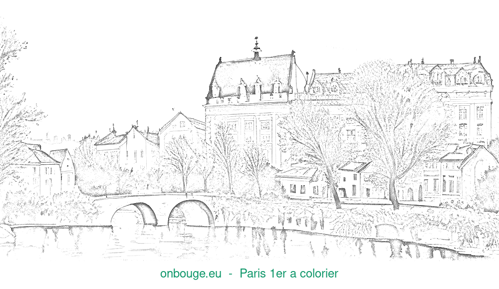 Coloriage de Paris 1er