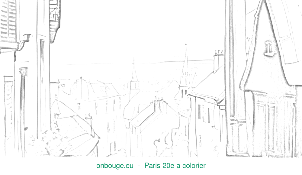 Coloriage de Paris 20e