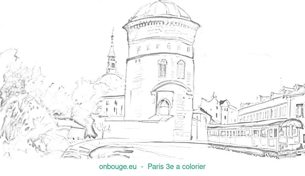 Coloriage de Paris 3e