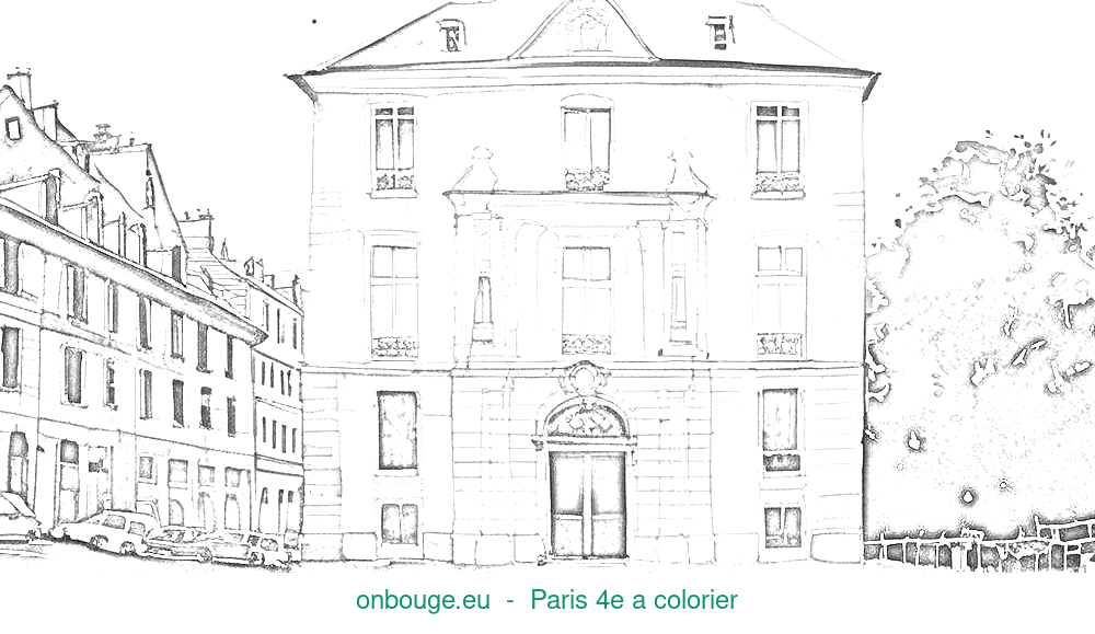 Coloriage de Paris 4e