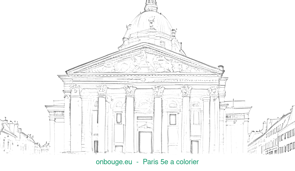 Coloriage de Paris 5e