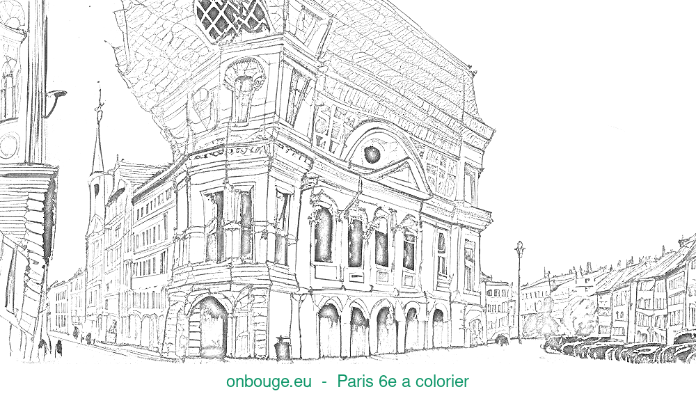 Coloriage de Paris 6e