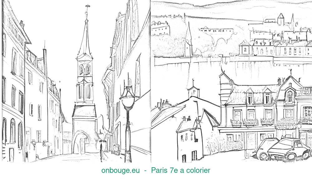 Coloriage de Paris 7e