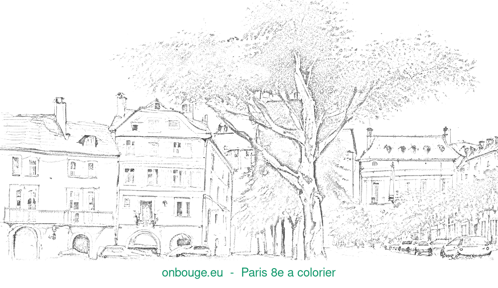 Coloriage de Paris 8e