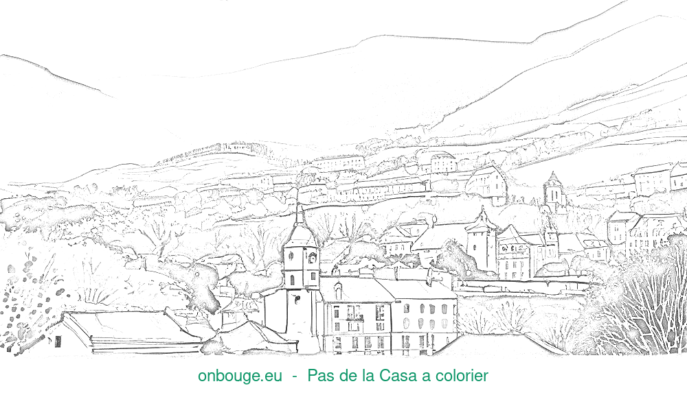 Coloriage de Pas de la Casa