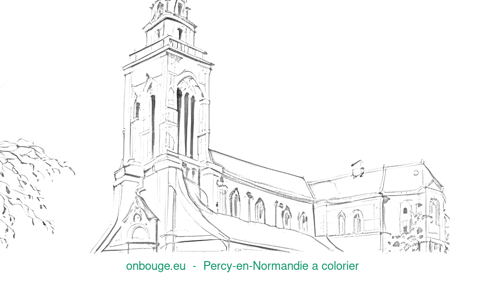 Coloriage de Percy-en-Normandie