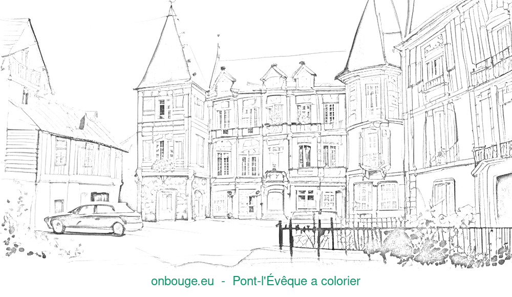 Coloriage de Pont-l'Évêque