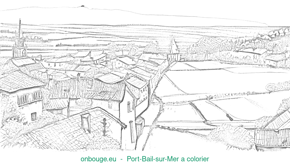 Coloriage de Port-Bail-sur-Mer