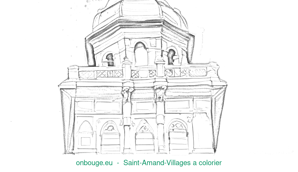 Coloriage de Saint-Amand-Villages