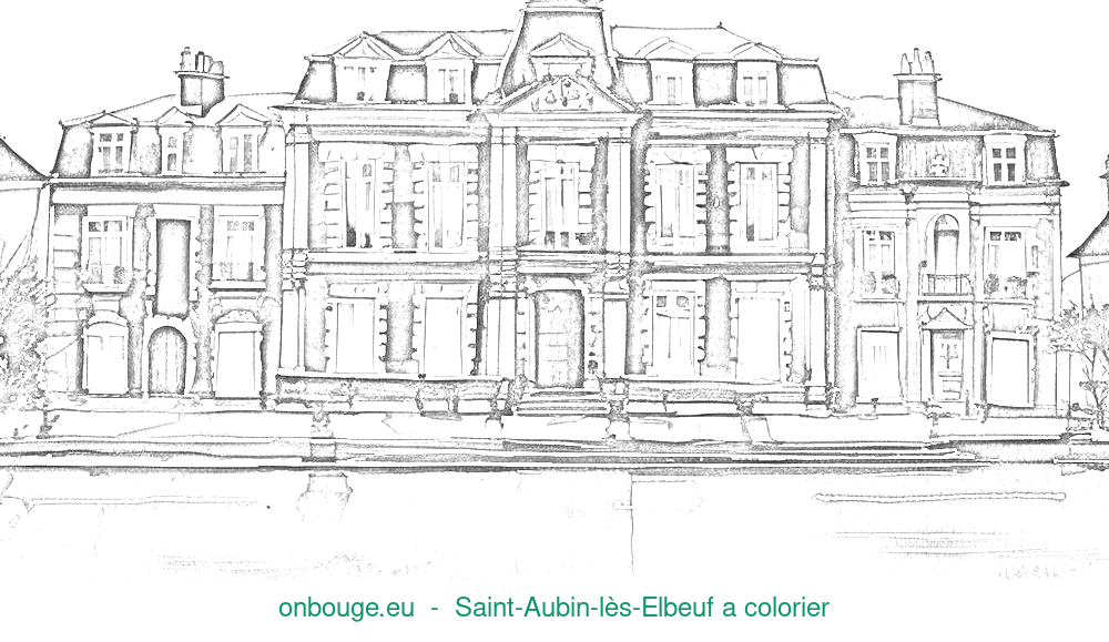 Coloriage de Saint-Aubin-lès-Elbeuf