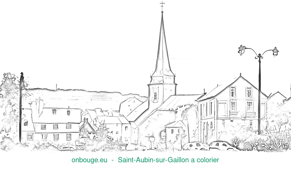 Coloriage de Saint-Aubin-sur-Gaillon
