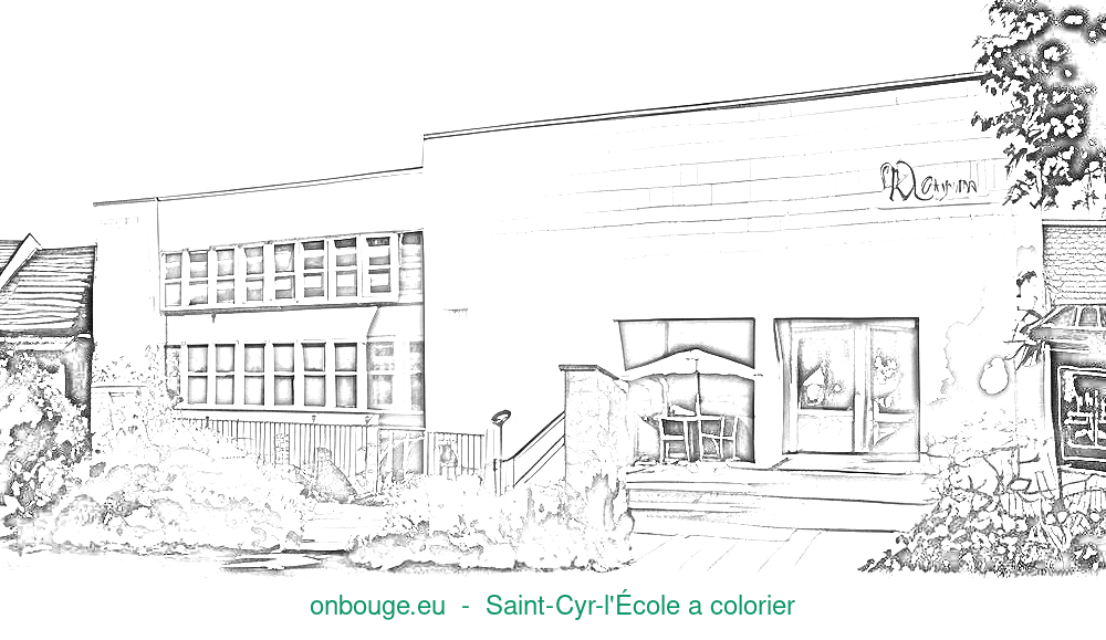 Coloriage de Saint-Cyr-l'École