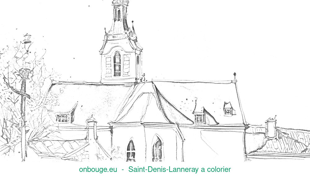 Coloriage de Saint-Denis-Lanneray