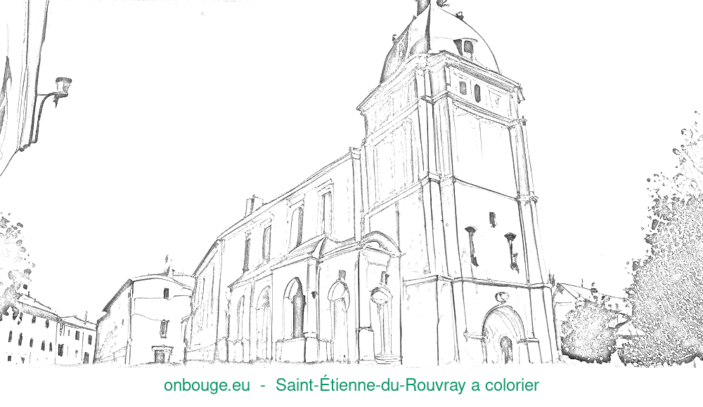 Coloriage de Saint-Étienne-du-Rouvray
