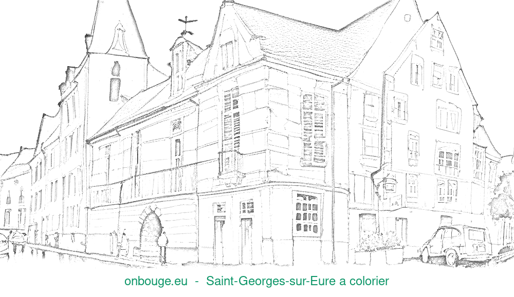 Coloriage de Saint-Georges-sur-Eure