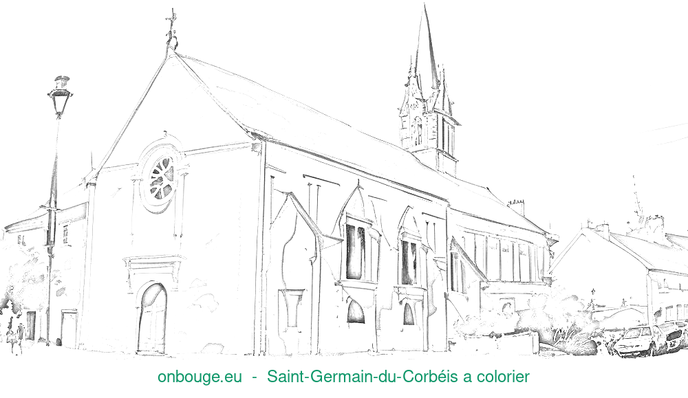 Coloriage de Saint-Germain-du-Corbéis