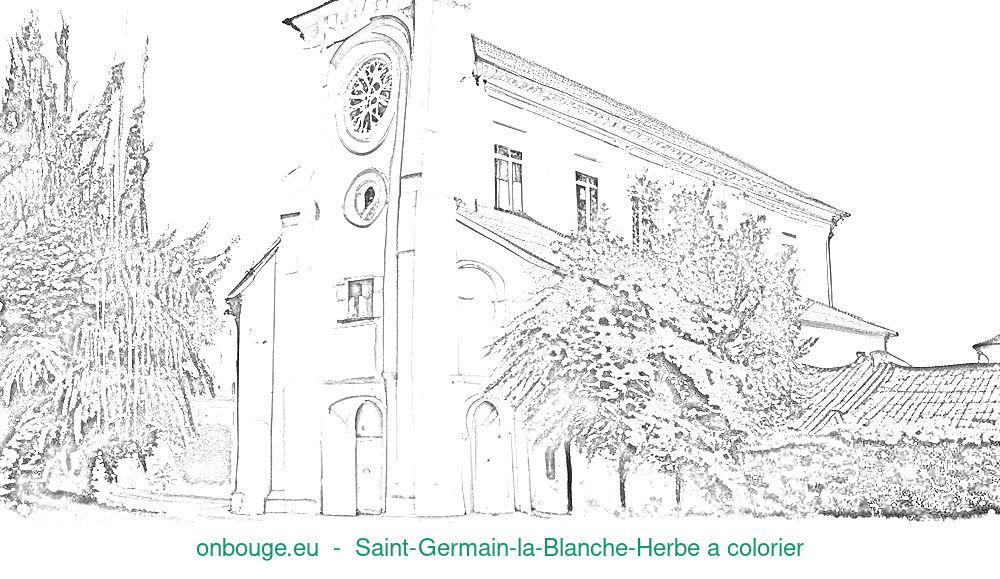 Coloriage de Saint-Germain-la-Blanche-Herbe