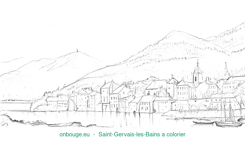 Coloriage de Saint-Gervais-les-Bains