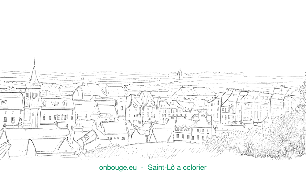 Coloriage de Saint-Lô