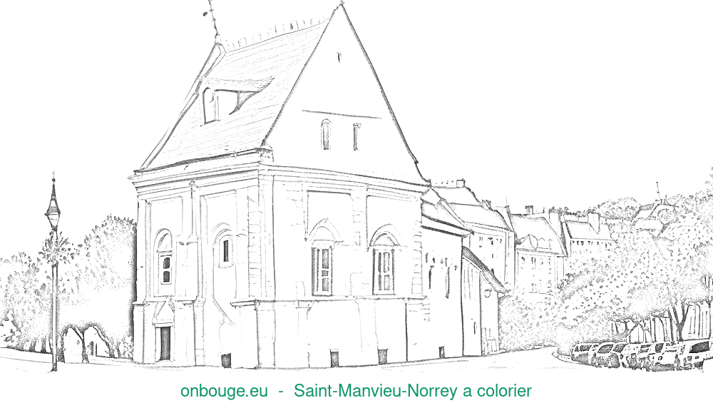 Coloriage de Saint-Manvieu-Norrey