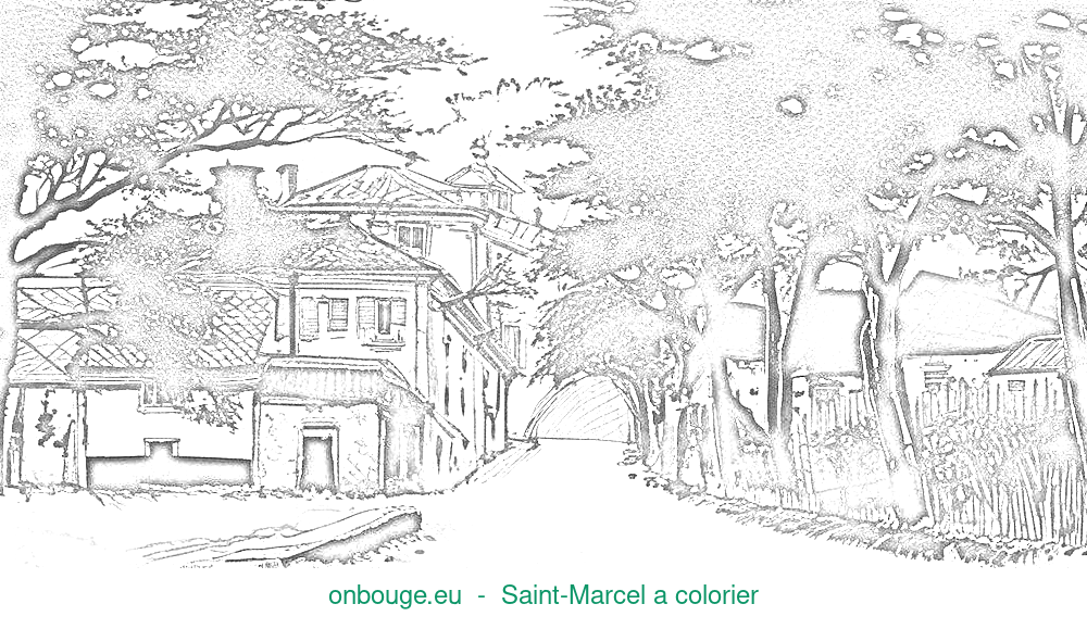Coloriage de Saint-Marcel
