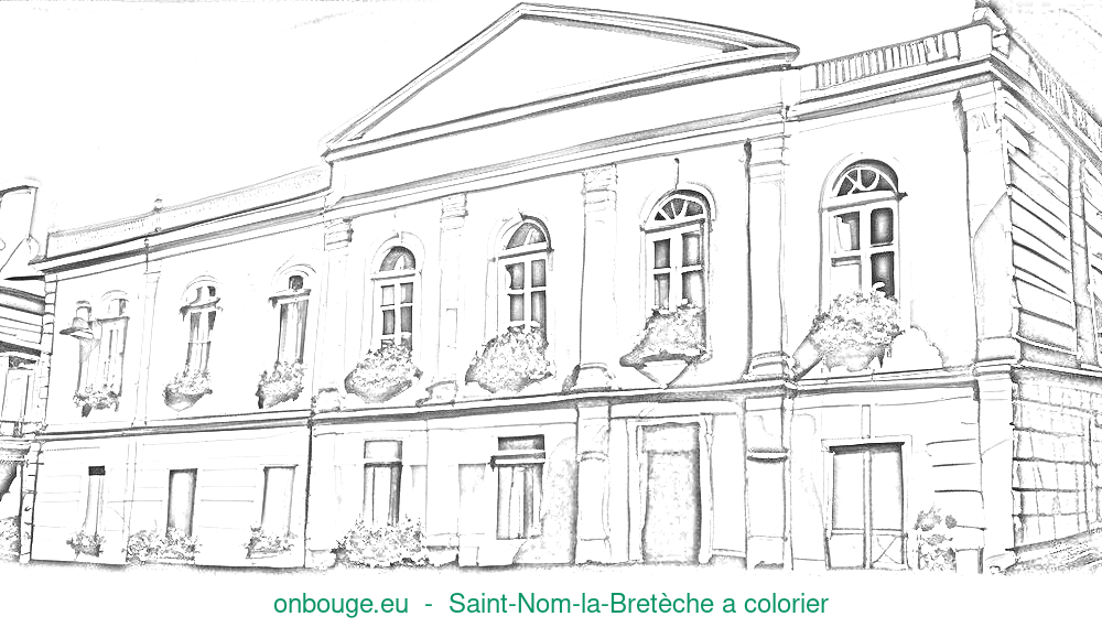 Coloriage de Saint-Nom-la-Bretèche