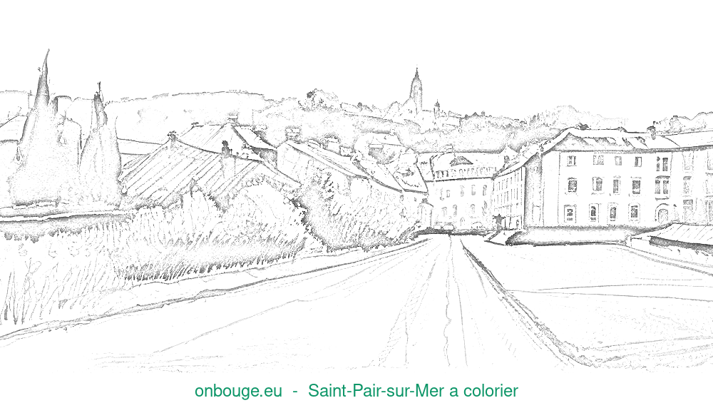 Coloriage de Saint-Pair-sur-Mer