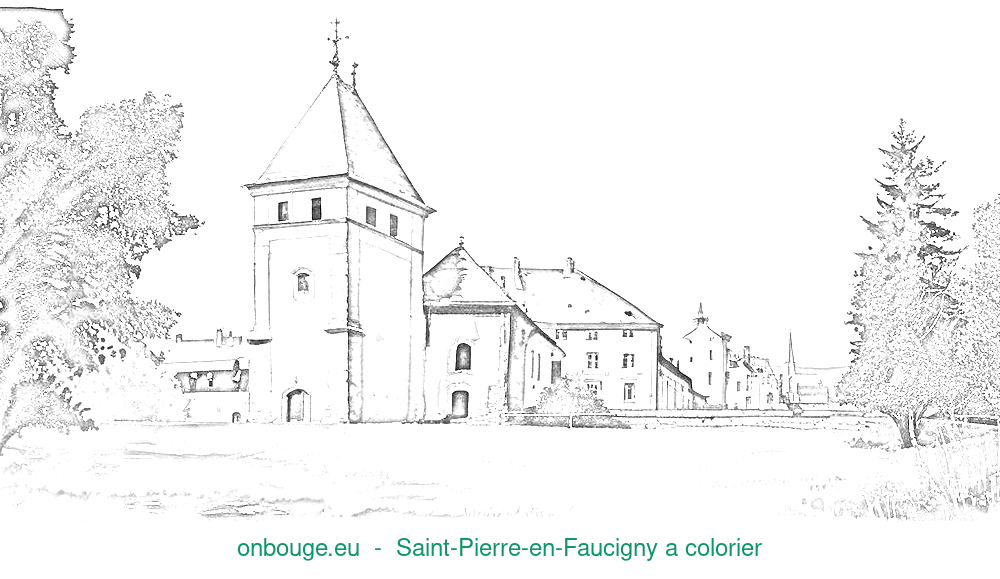 Coloriage de Saint-Pierre-en-Faucigny