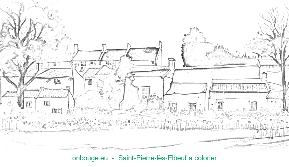 Coloriage de Saint-Pierre-lès-Elbeuf