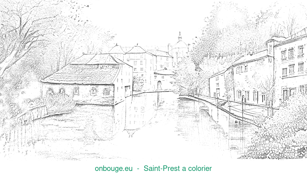 Coloriage de Saint-Prest
