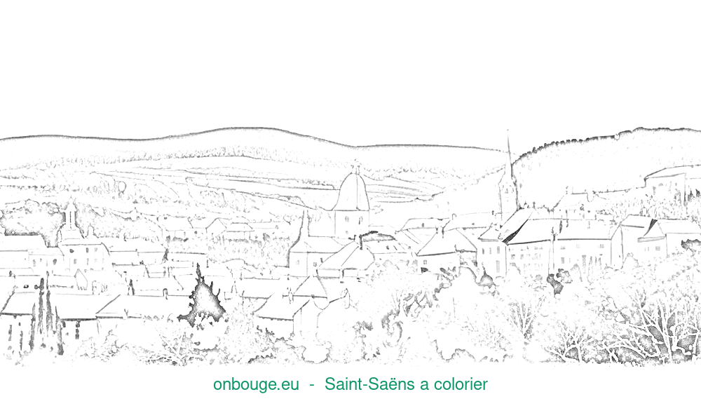 Coloriage de Saint-Saëns