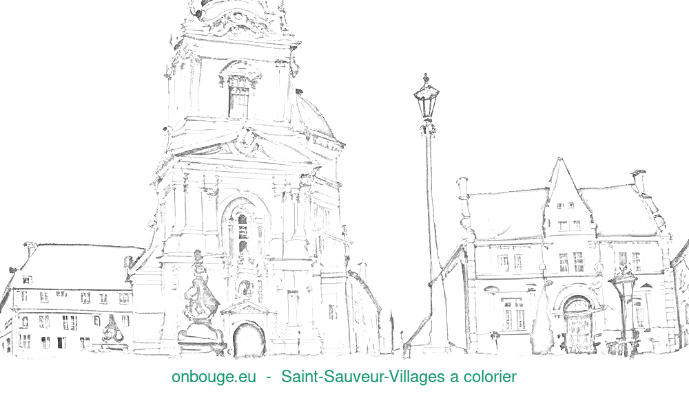 Coloriage de Saint-Sauveur-Villages