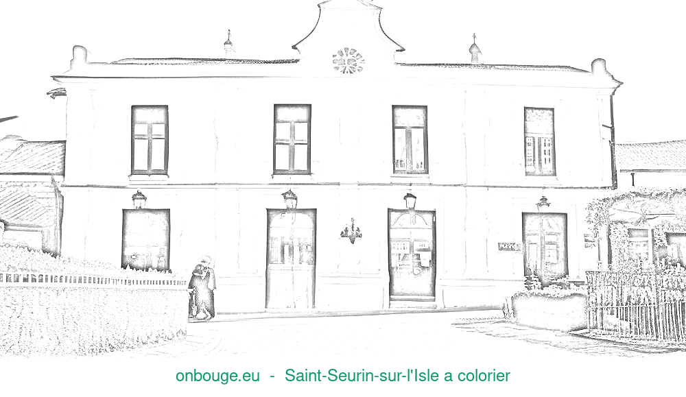 Coloriage de Saint-Seurin-sur-l'Isle