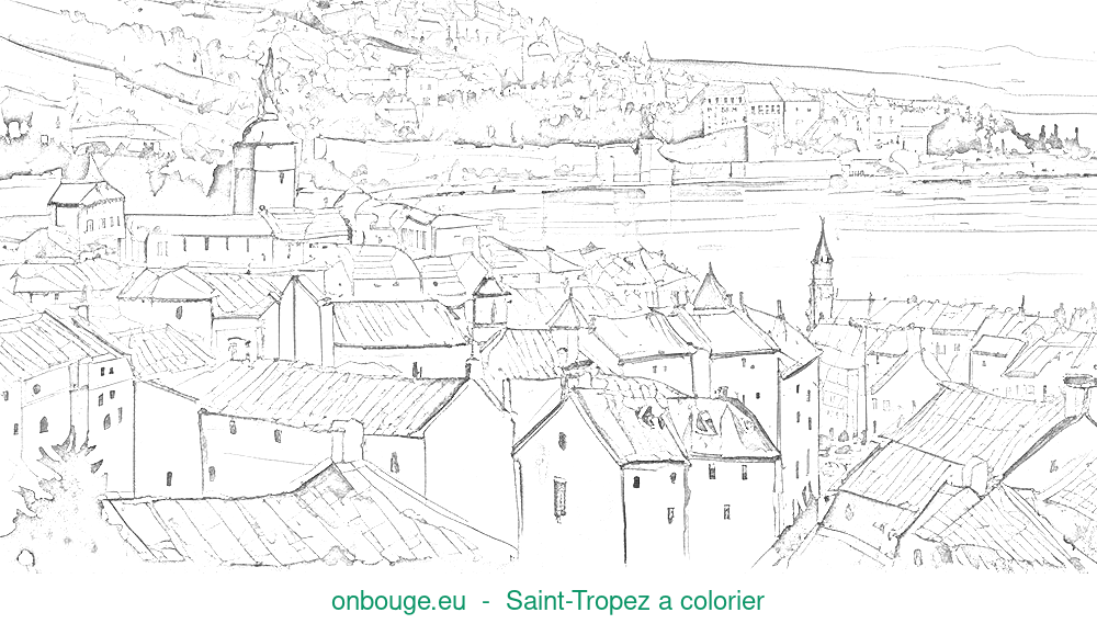 Coloriage de Saint-Tropez