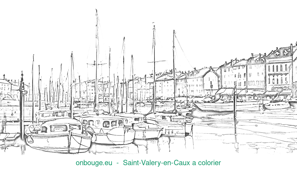 Coloriage de Saint-Valery-en-Caux
