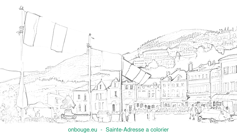 Coloriage de Sainte-Adresse