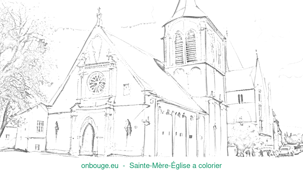 Coloriage de Sainte-Mère-Église