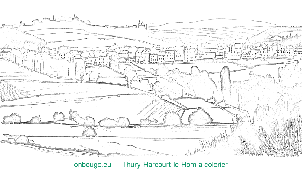 Coloriage de Thury-Harcourt-le-Hom