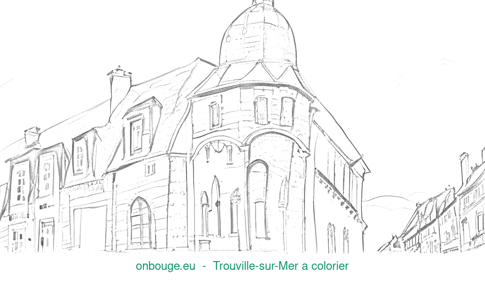 Coloriage de Trouville-sur-Mer