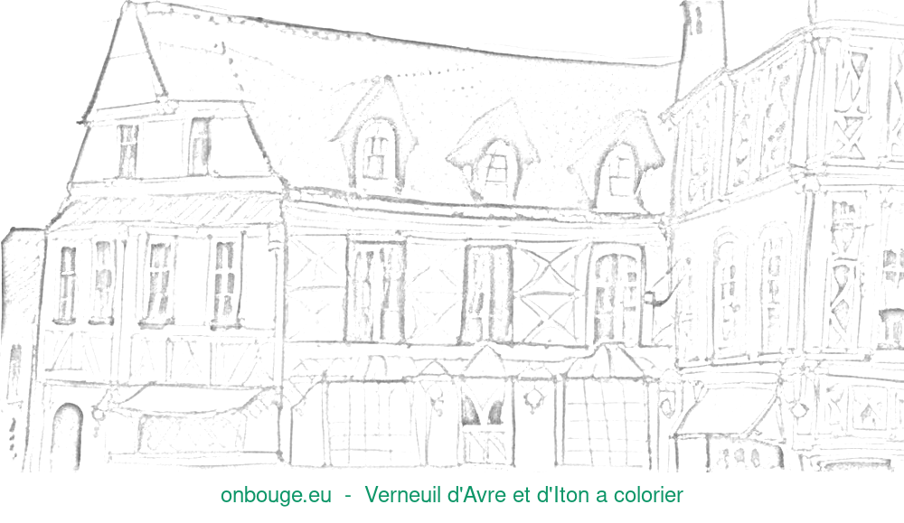 Coloriage de Verneuil d'Avre et d'Iton