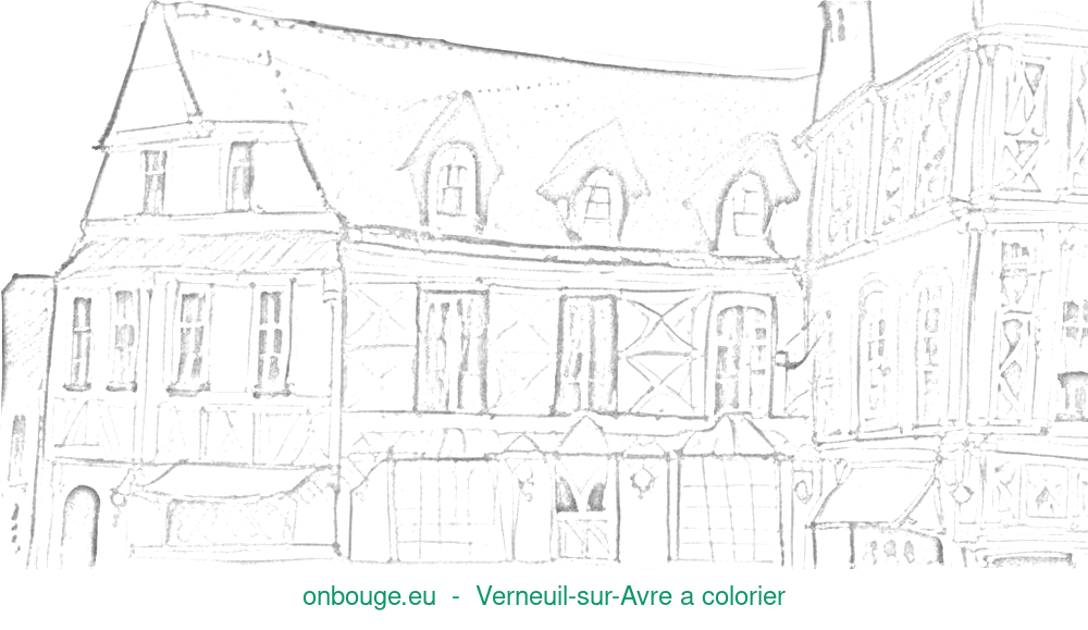 Coloriage de Verneuil-sur-Avre