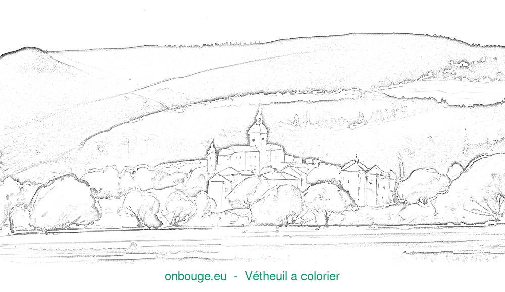 Coloriage de Vétheuil