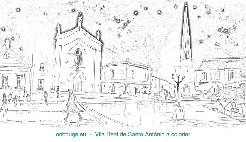 Desenho de Vila Real de Santo António