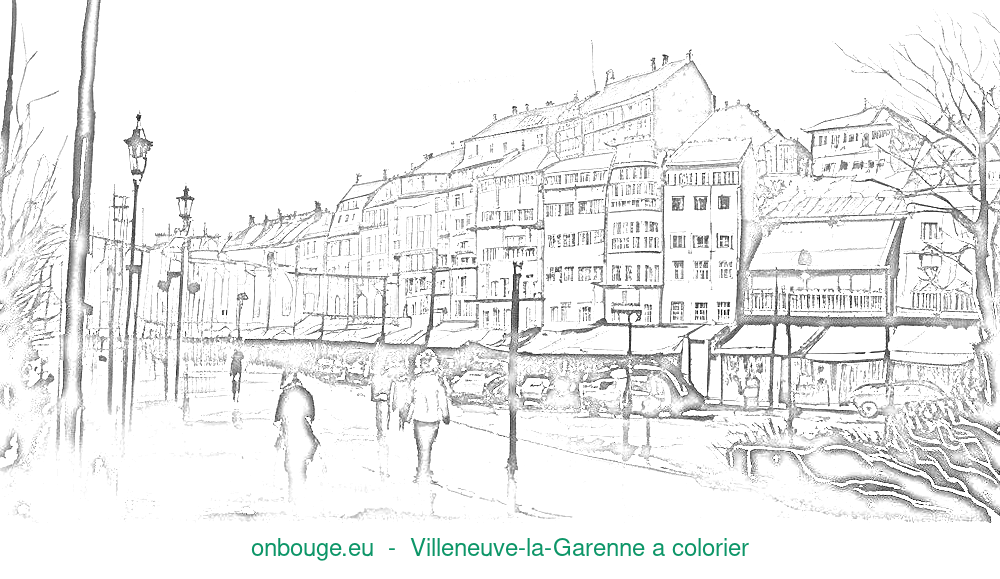 Coloriage de Villeneuve-la-Garenne