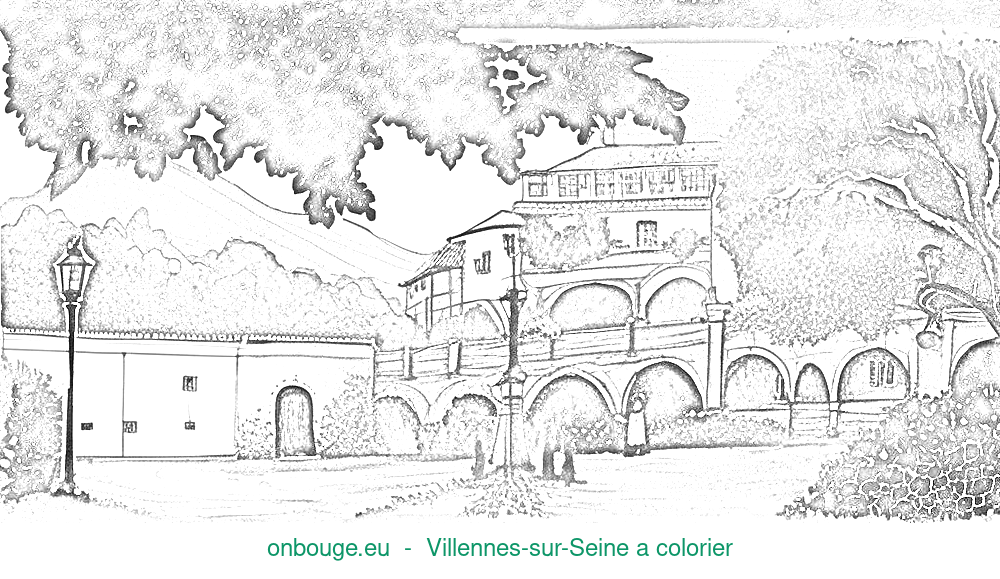 Coloriage de Villennes-sur-Seine