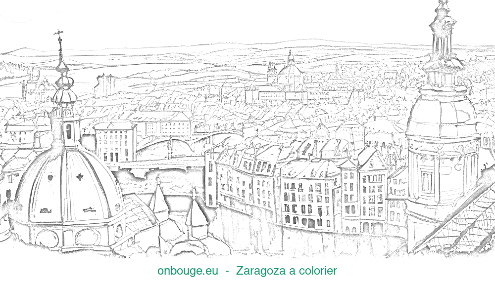 Coloriage de Zaragoza