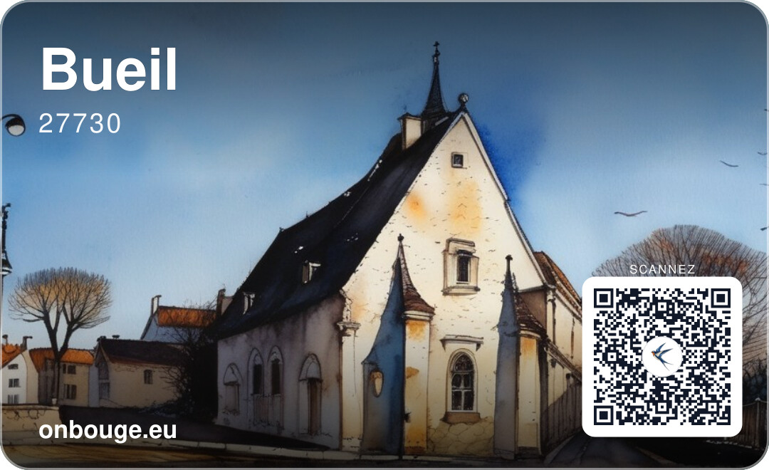 Bueil — carte OnBouge avec QR code
